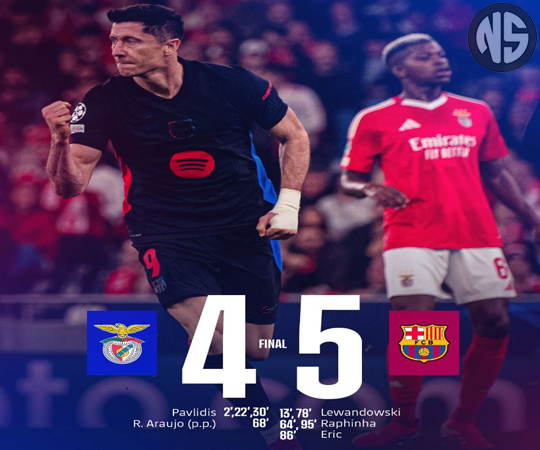 Hasil Benfica Dan Barcelona