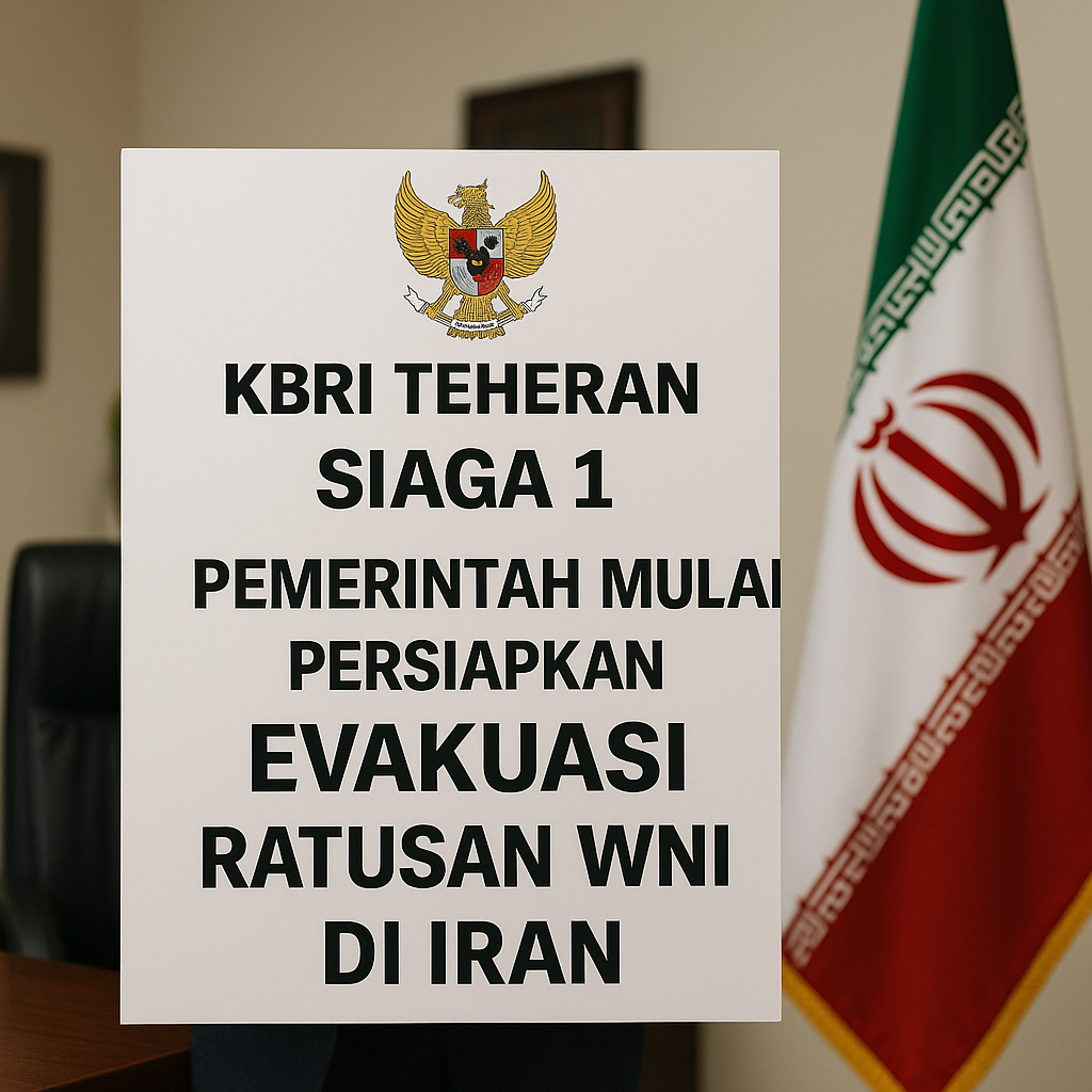 KBRI Teheran Siaga 1, Pemerintah Mulai Persiapkan Evakuasi Ratusan WNI di Iran