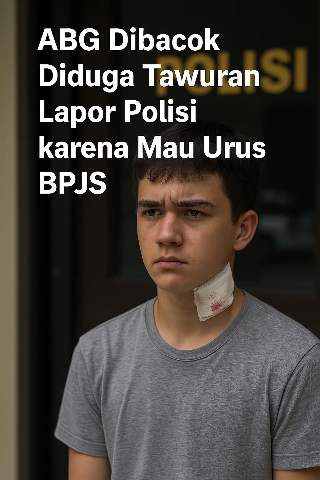 ABG Dibacok Diduga Tawuran Lapor Polisi karena Mau Urus BPJS