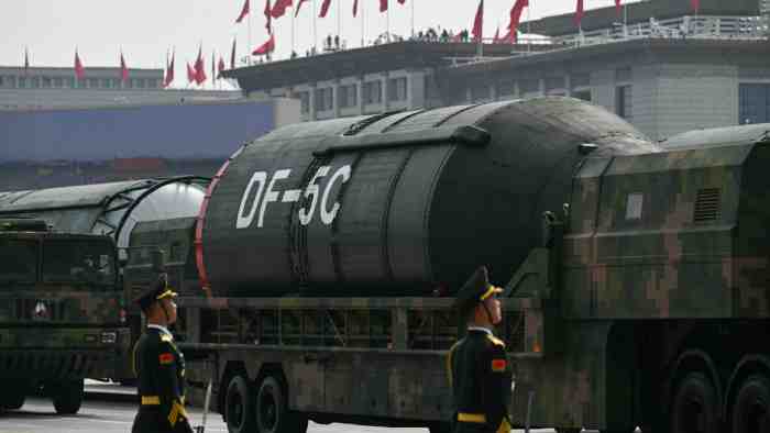 Maskot Victory Day 2025 – Cina Pamer DF-5C, Rudal Balistik Antarbenua dengan Jangkauan Lebih dari 20.000 Km